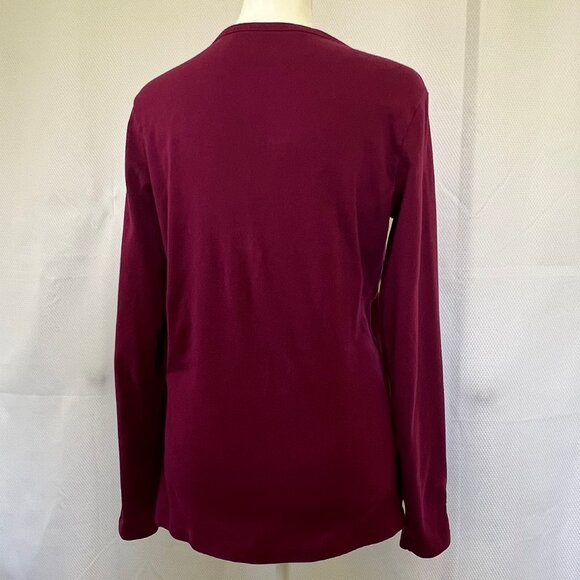 Lands' End Women's Long Sleeve Henley - Picture 3 of 12